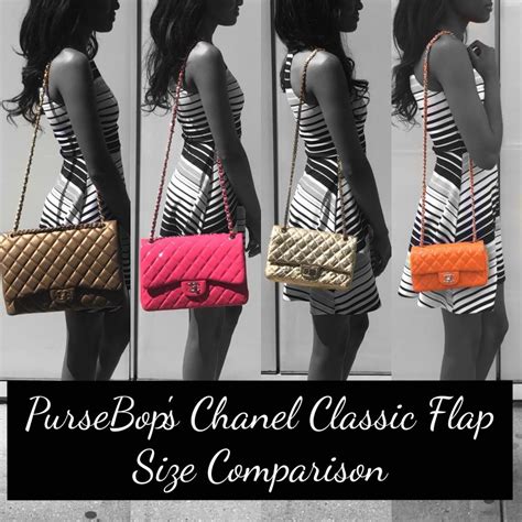 sizes chanel flap bag|Chanel flap bag jumbo.